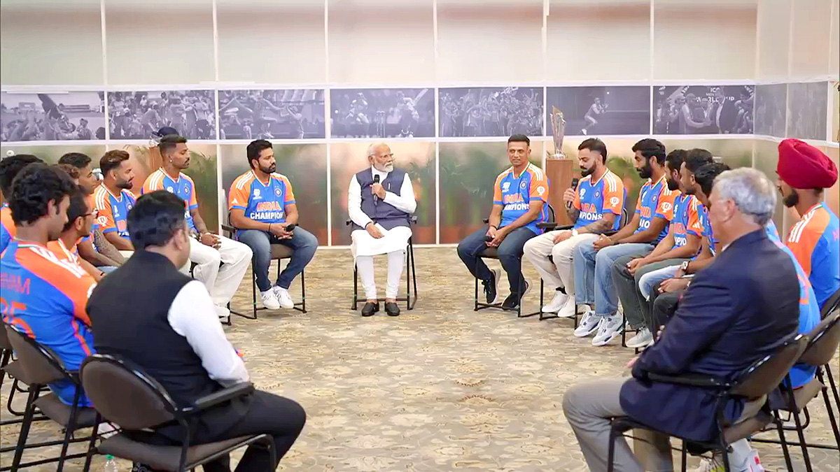 Team India Meets PM Modi At His Office After T20 World Cup 2024 Win, Photos Gallery6