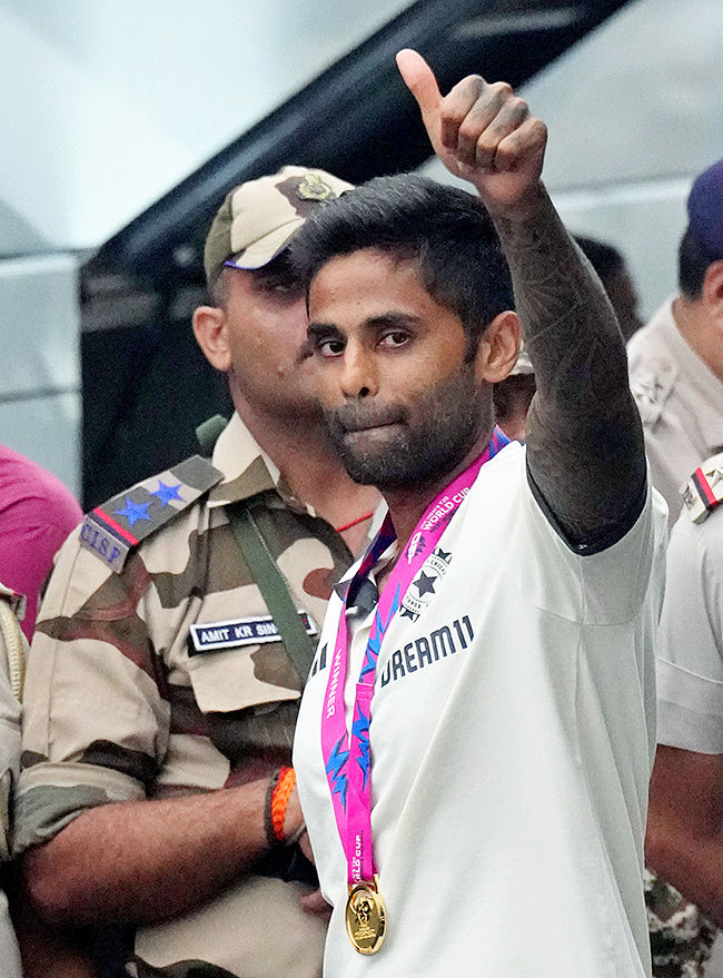 Indian cricket team returned Thursday after winning the T20 Cricket World Cup7