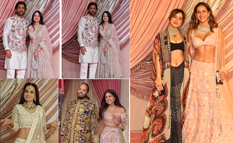 Celebreties Grand Entry At Anant Ambani And Radhika Merchant sangeet ceremony Photos1