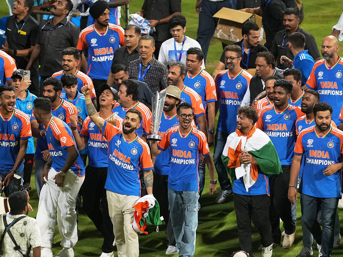 T20 World Cup winning Indian cricket team ceremony at the Wankhede Stadium1