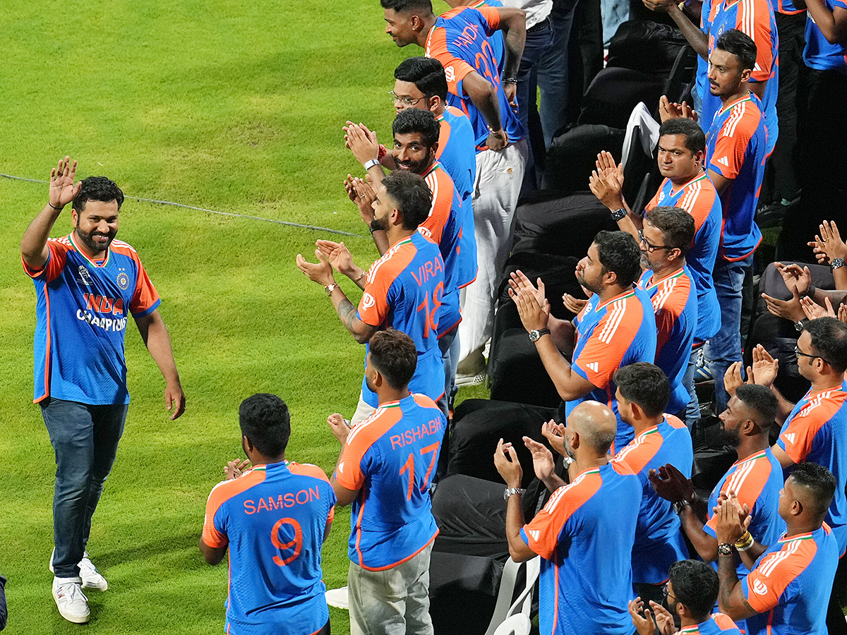 T20 World Cup winning Indian cricket team ceremony at the Wankhede Stadium10