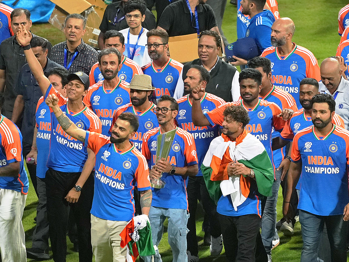 T20 World Cup winning Indian cricket team ceremony at the Wankhede Stadium14