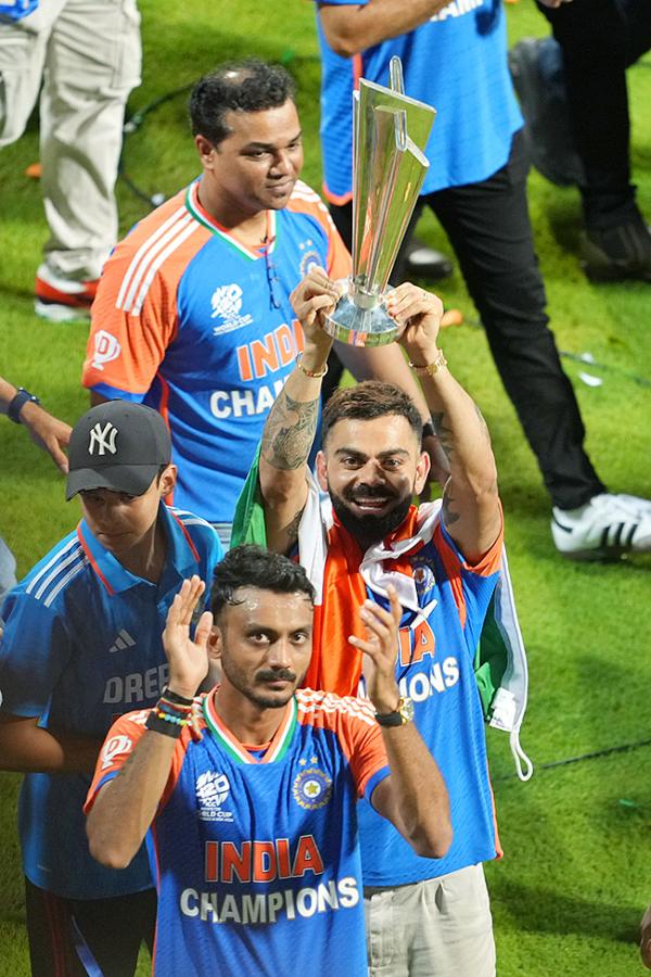 T20 World Cup winning Indian cricket team ceremony at the Wankhede Stadium17