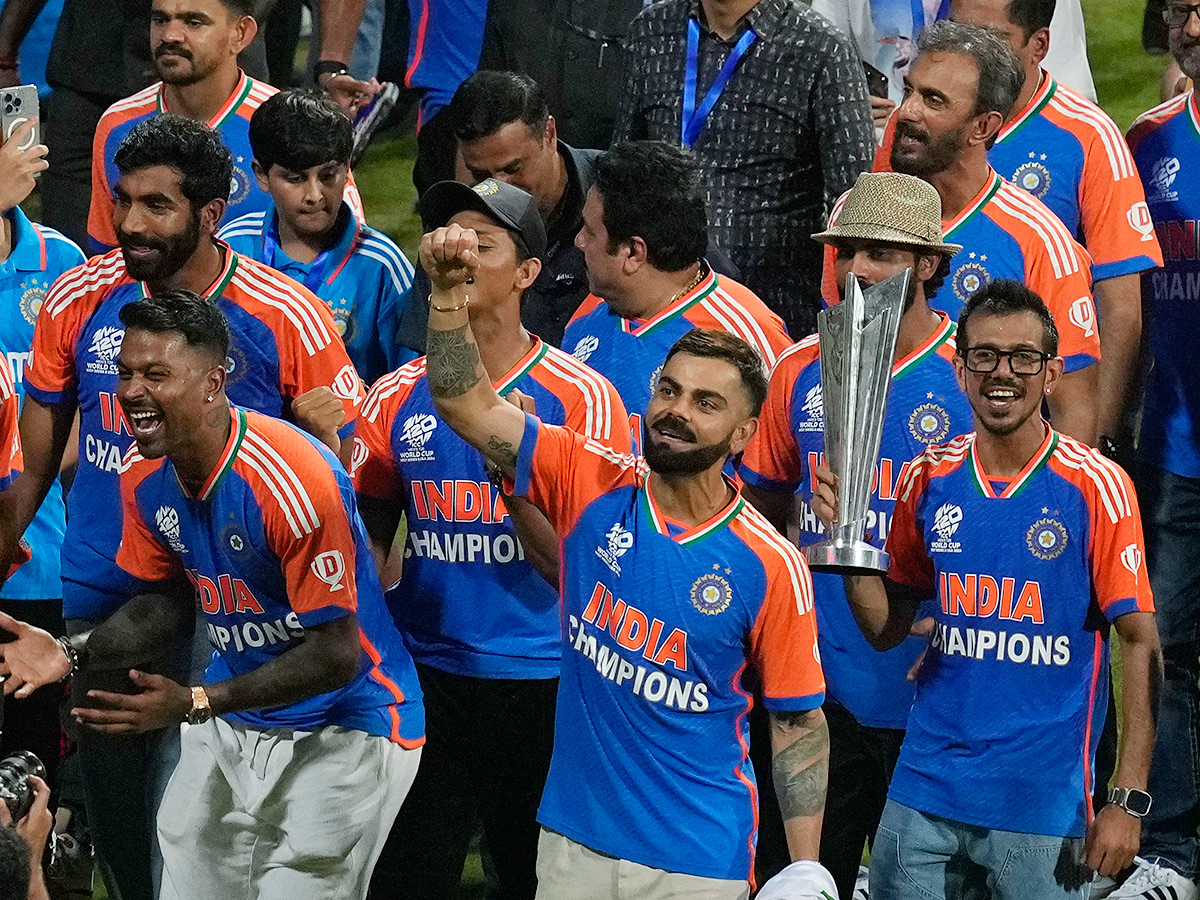 T20 World Cup winning Indian cricket team ceremony at the Wankhede Stadium20