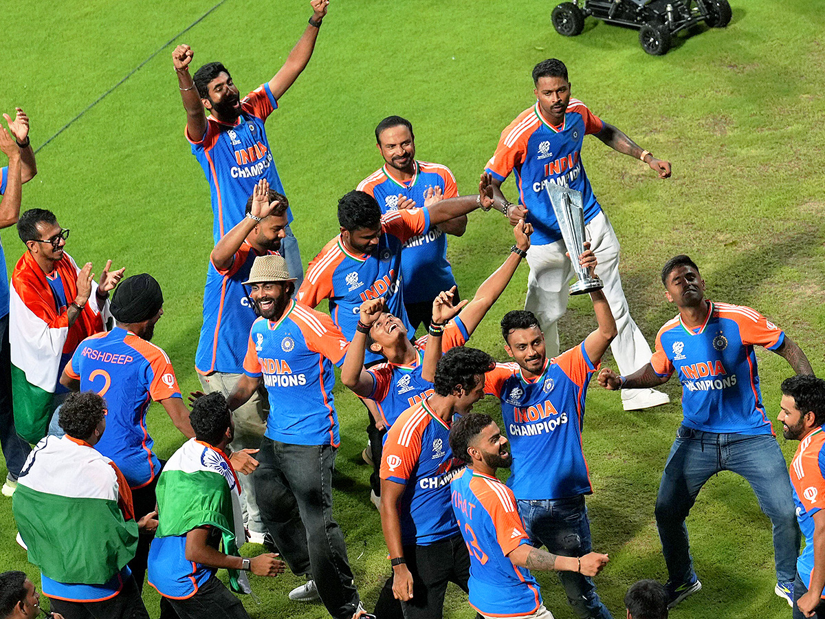 T20 World Cup winning Indian cricket team ceremony at the Wankhede Stadium8