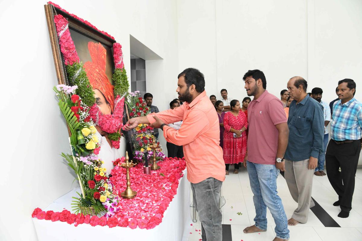 YSR Jayanthi Celebrations In Sakshi Head Office Hyderabad Photos18