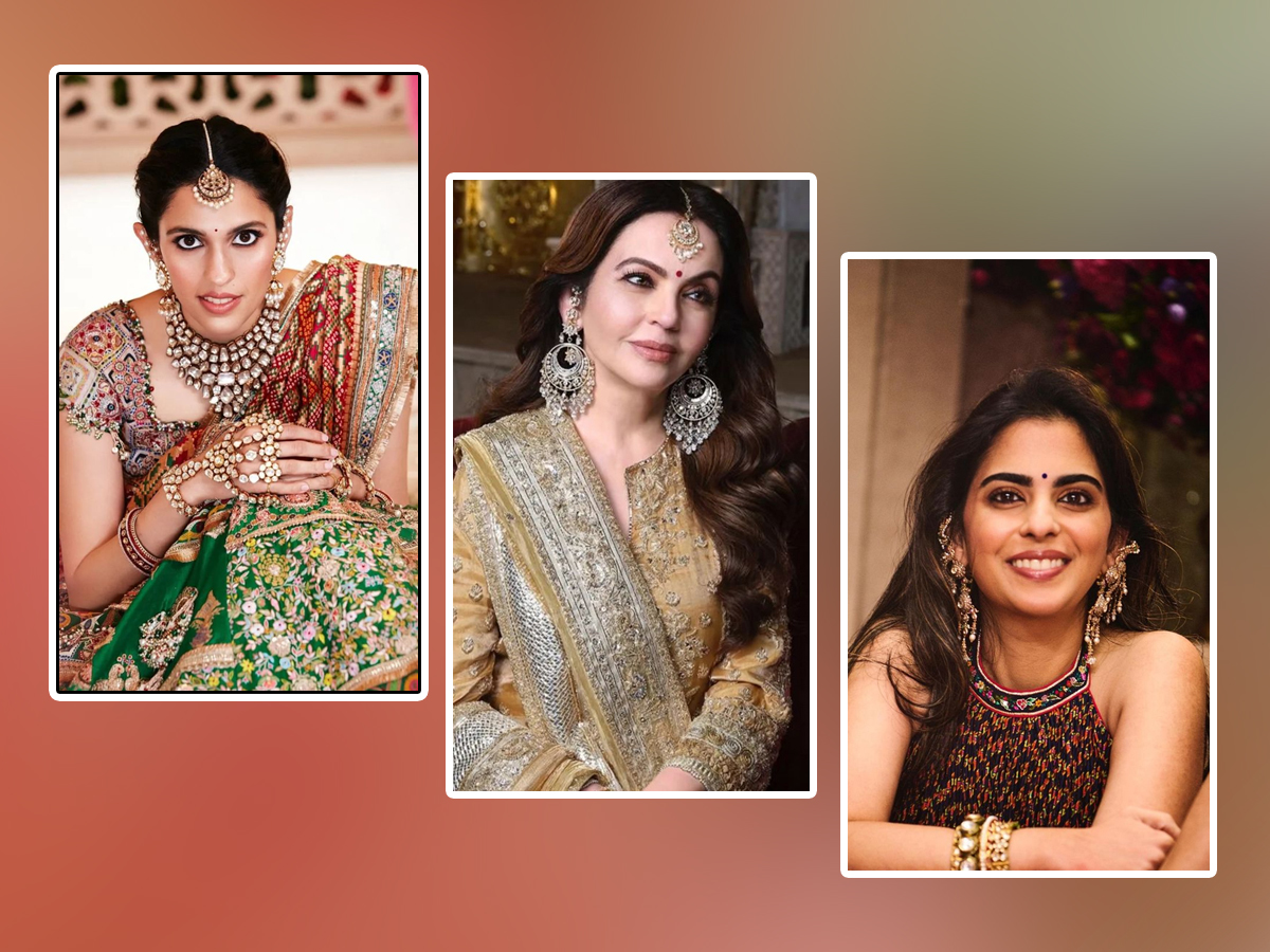 Ambani Ladies Super Iconic Style At Anant Ambani Radhika Haldi Function1