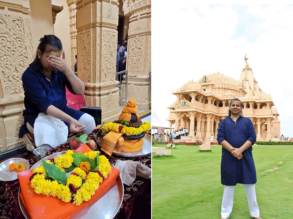 Ola CEO Bhavish Aggarwal At Somnath Temple Photos1