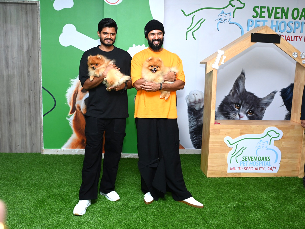 Vijay Devarakonda and Anand At Seven Oaks Pet Hospital Photos2