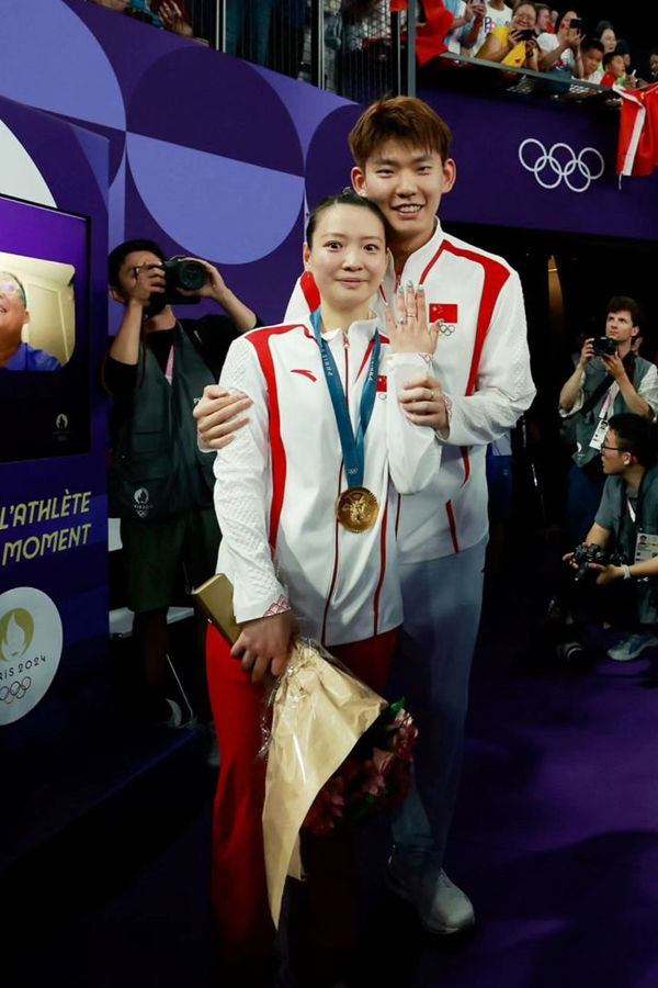 Chinese Badminton Players Got Engaged In Paris Olympics Photos Goes Viral16