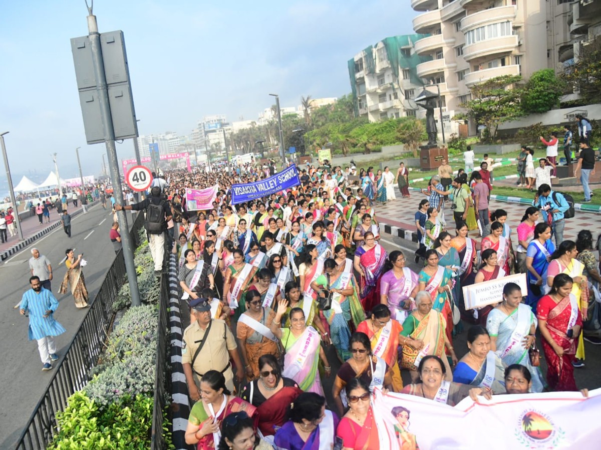 Special Walk Rally For Handloom Sarees In Visakha16