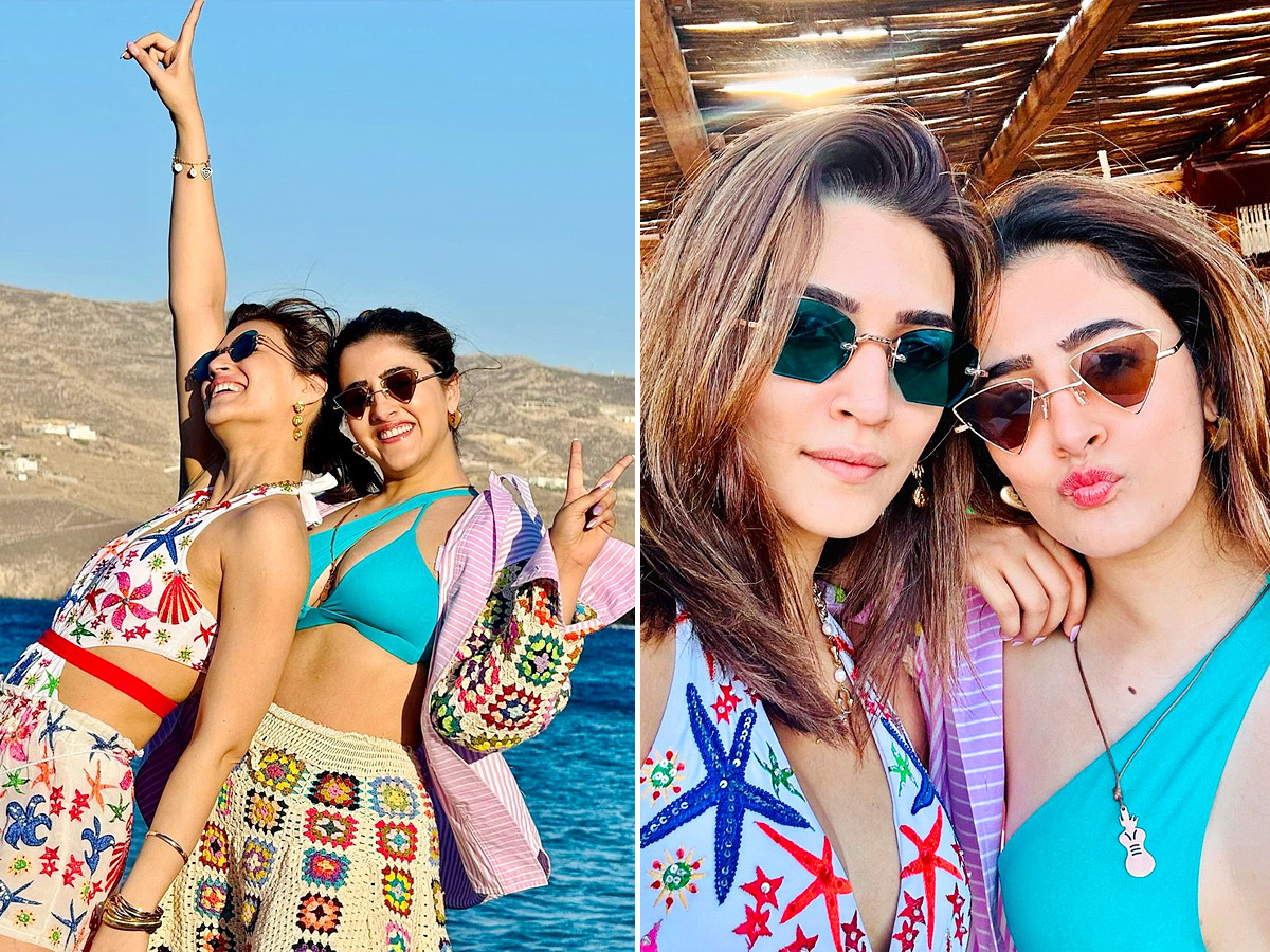 Kriti Sanon enjoys her Greece vacay in crochet co-ord set Photos1