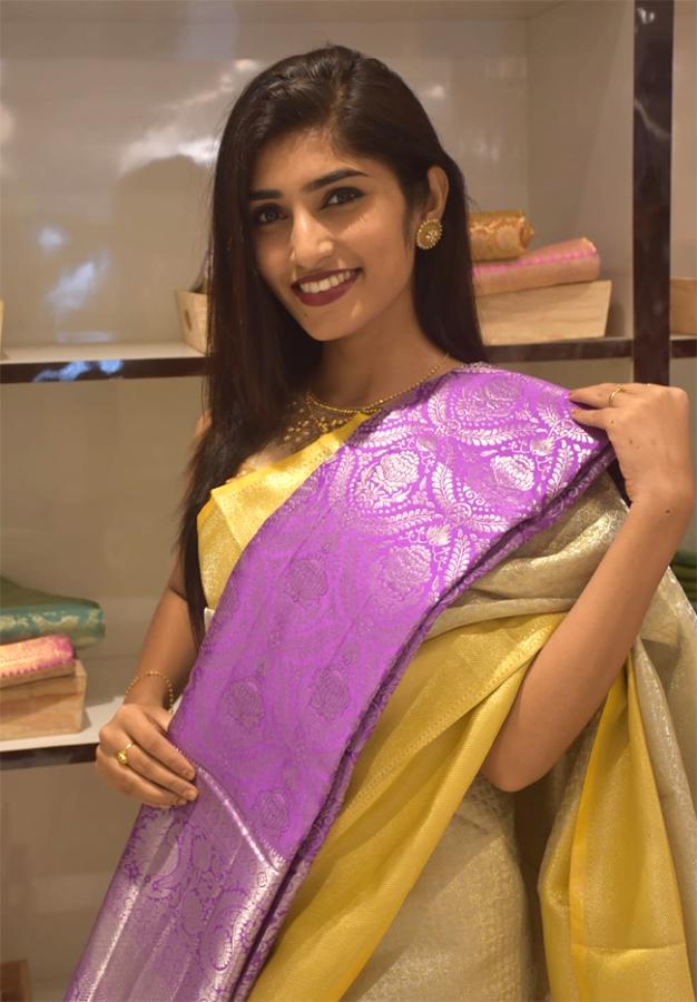 Insta Influencers in Sarees Showroom Opening 16