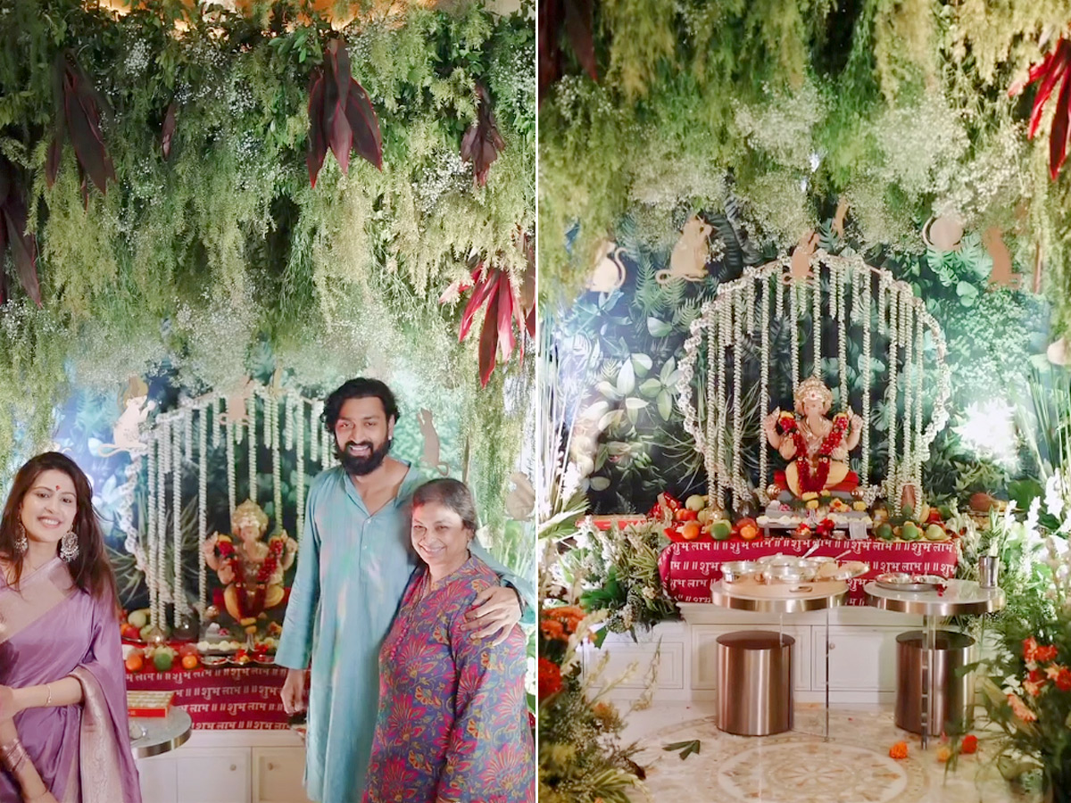 Hardik Pandya's son Agastya With Krunal Pandya For Ganesh Chaturthi Celebrations Photos1