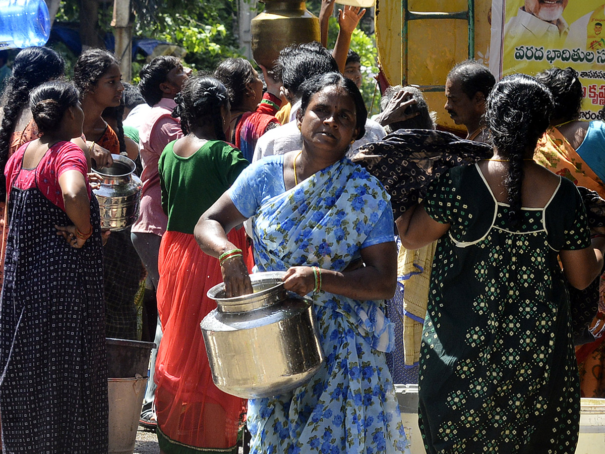 Check out the photo gallery of the flood-affected victims in Vijayawada.29