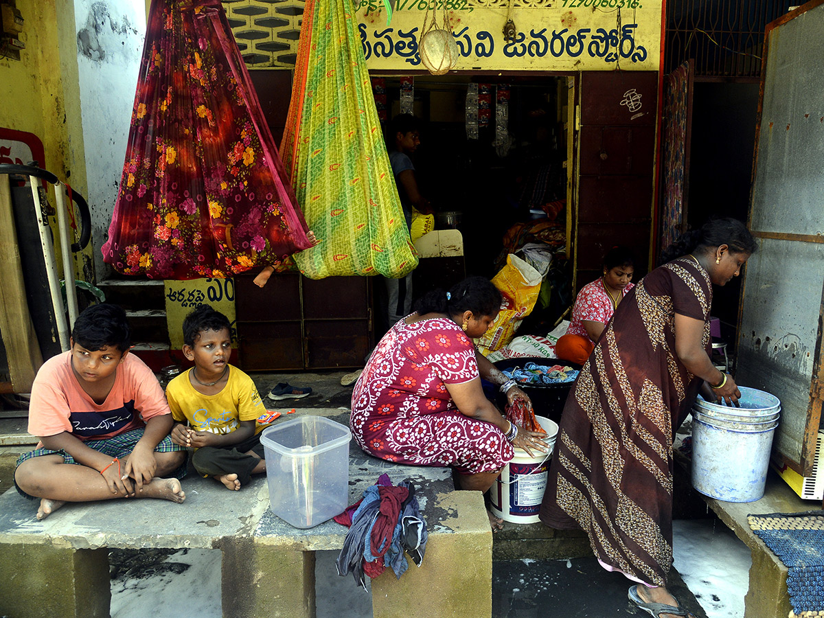 Check out the photo gallery of the flood-affected victims in Vijayawada.31