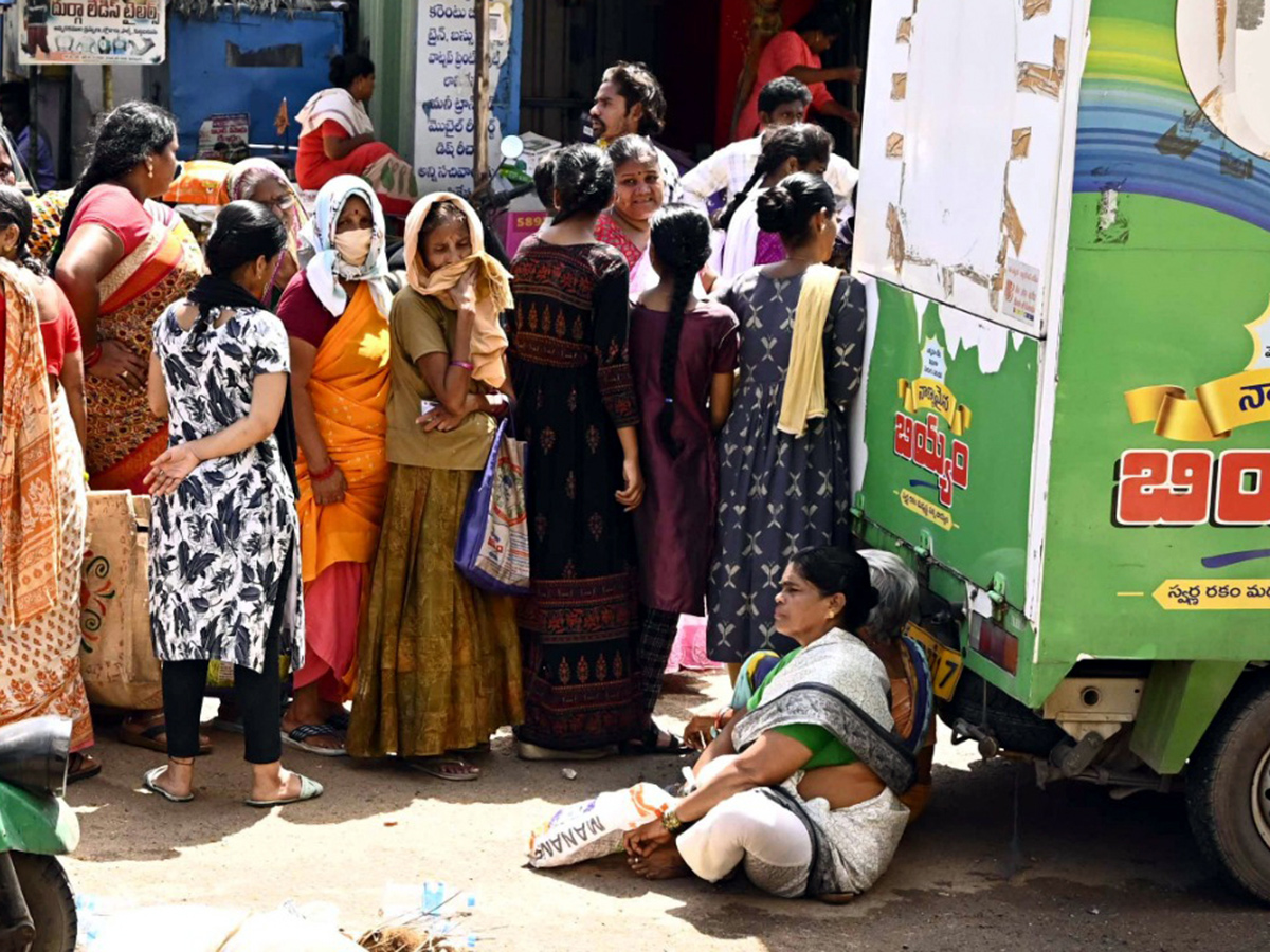 Check out the photo gallery of the flood-affected victims in Vijayawada.18