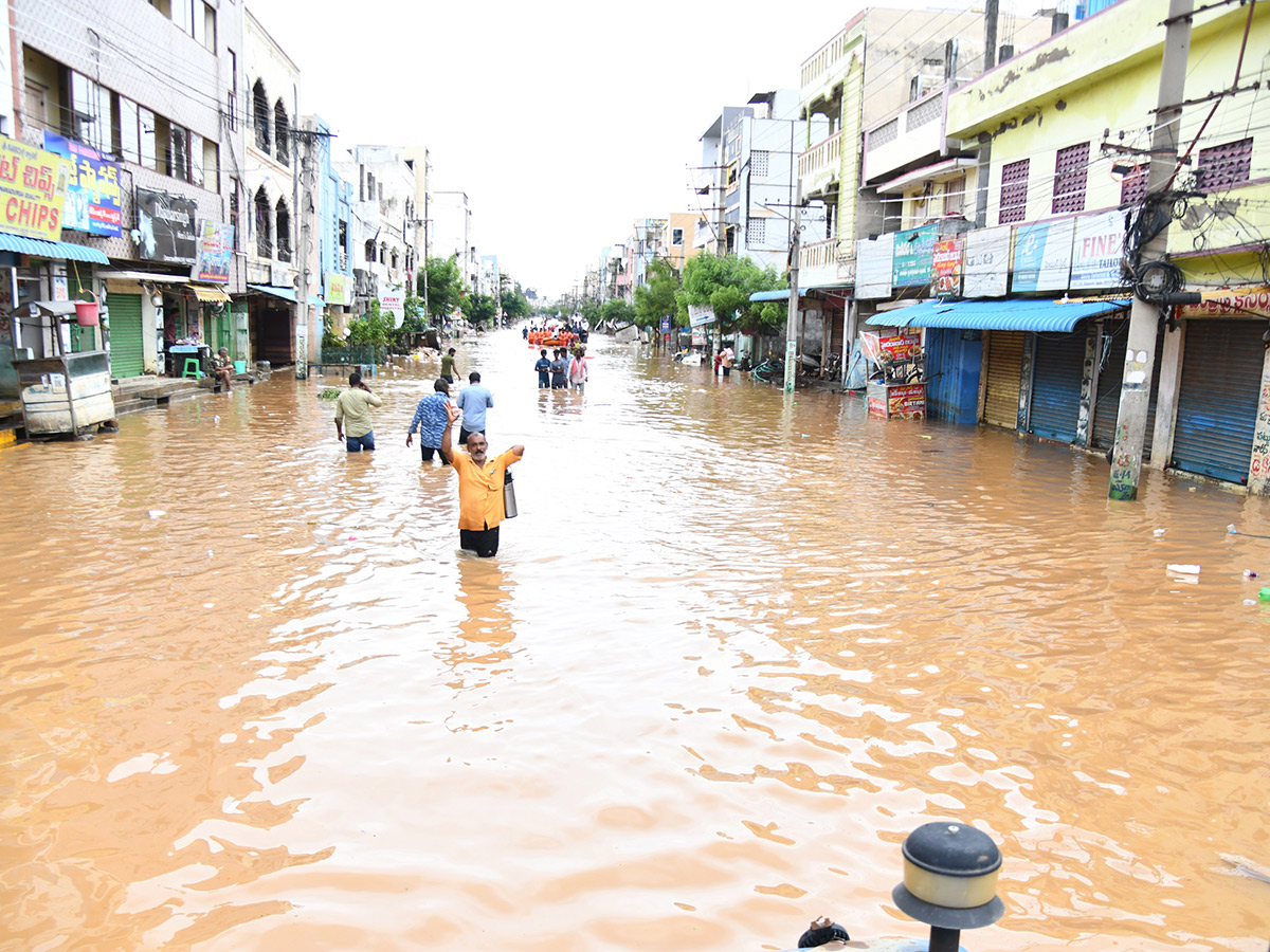 Check out the photo gallery of the flood-affected victims in Vijayawada.39