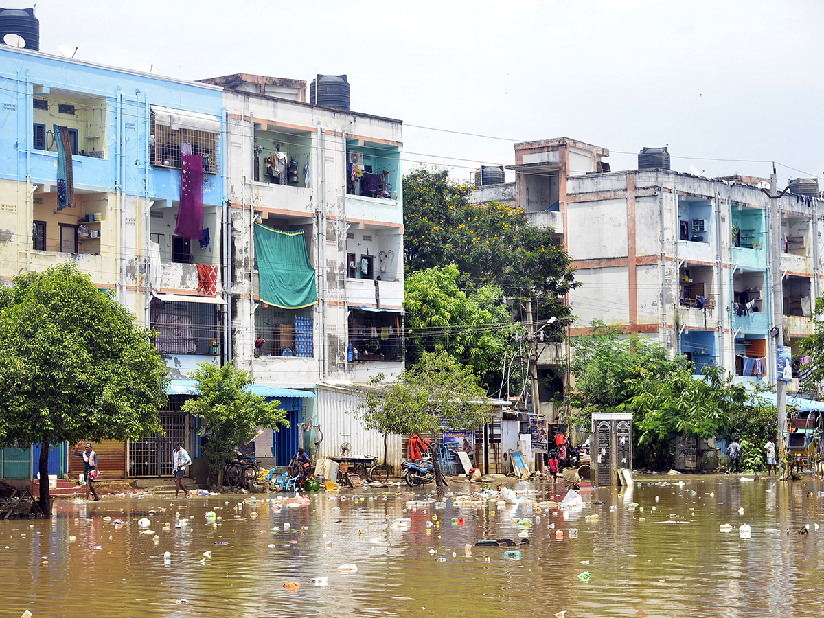 Check out the photo gallery of the flood-affected victims in Vijayawada.19