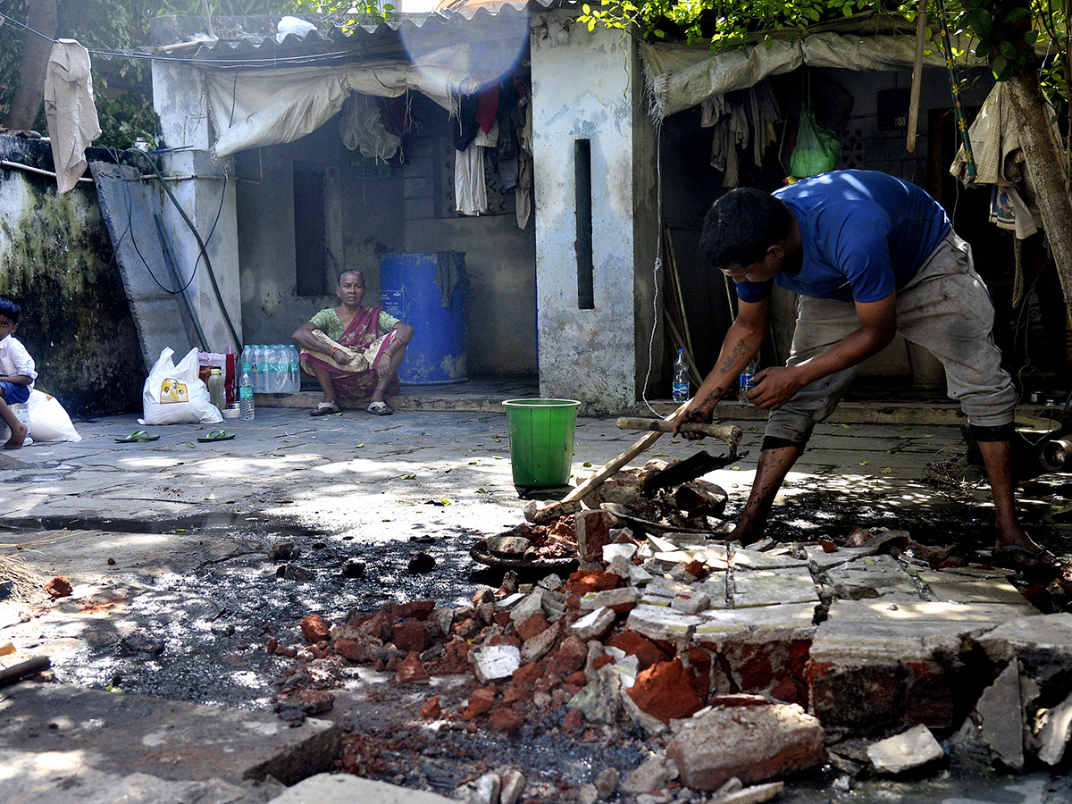 Check out the photo gallery of the flood-affected victims in Vijayawada.20