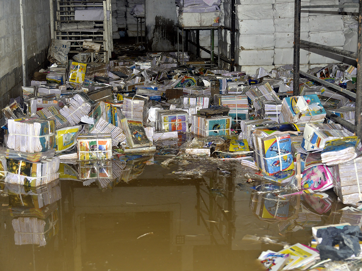 Check out the photo gallery of the flood-affected victims in Vijayawada.12