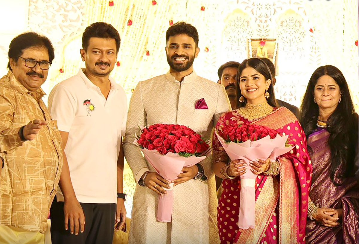 Megha Akash Saai Vishnu Wedding Reception1