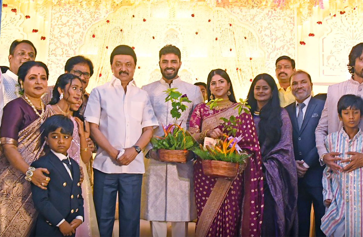 Megha Akash Saai Vishnu Wedding Reception2