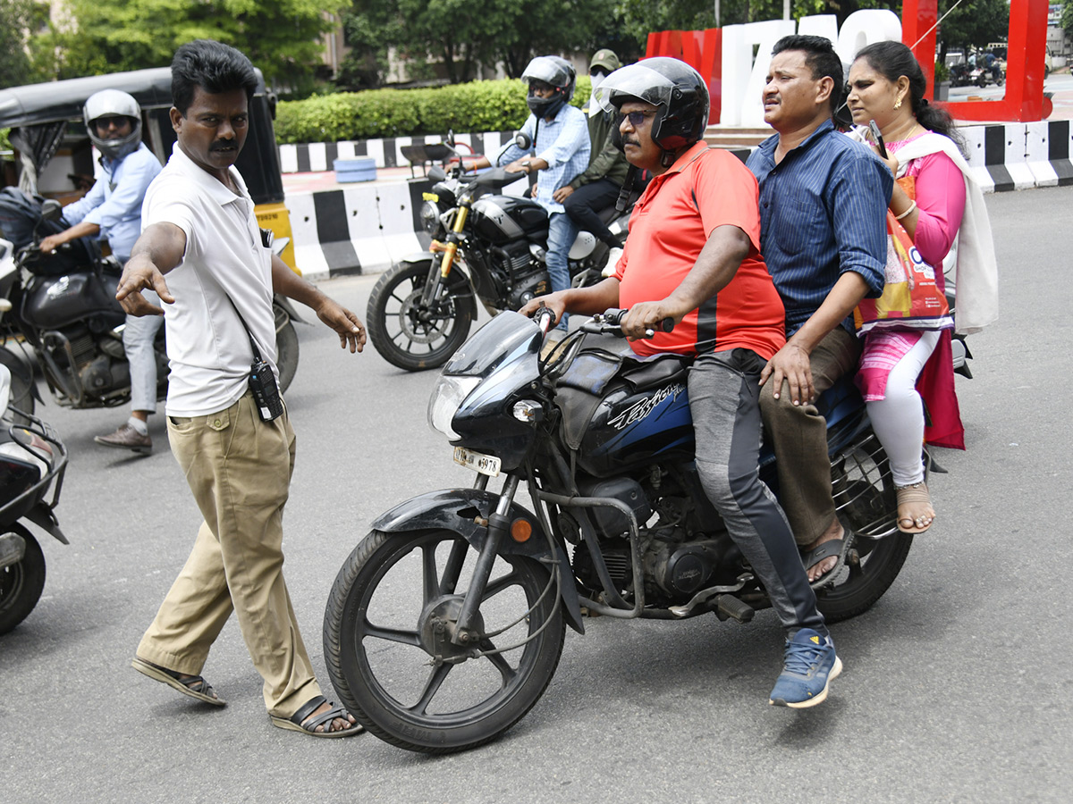 Visakhapatnam Strict Helmet Regulations Photos7