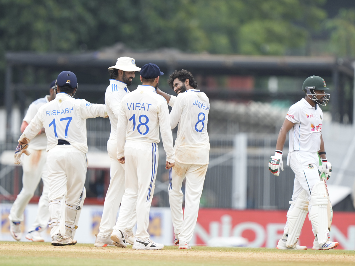 India Defeated Bangladesh By 208 Runs In 1st Test Match Day 4 Photos 19