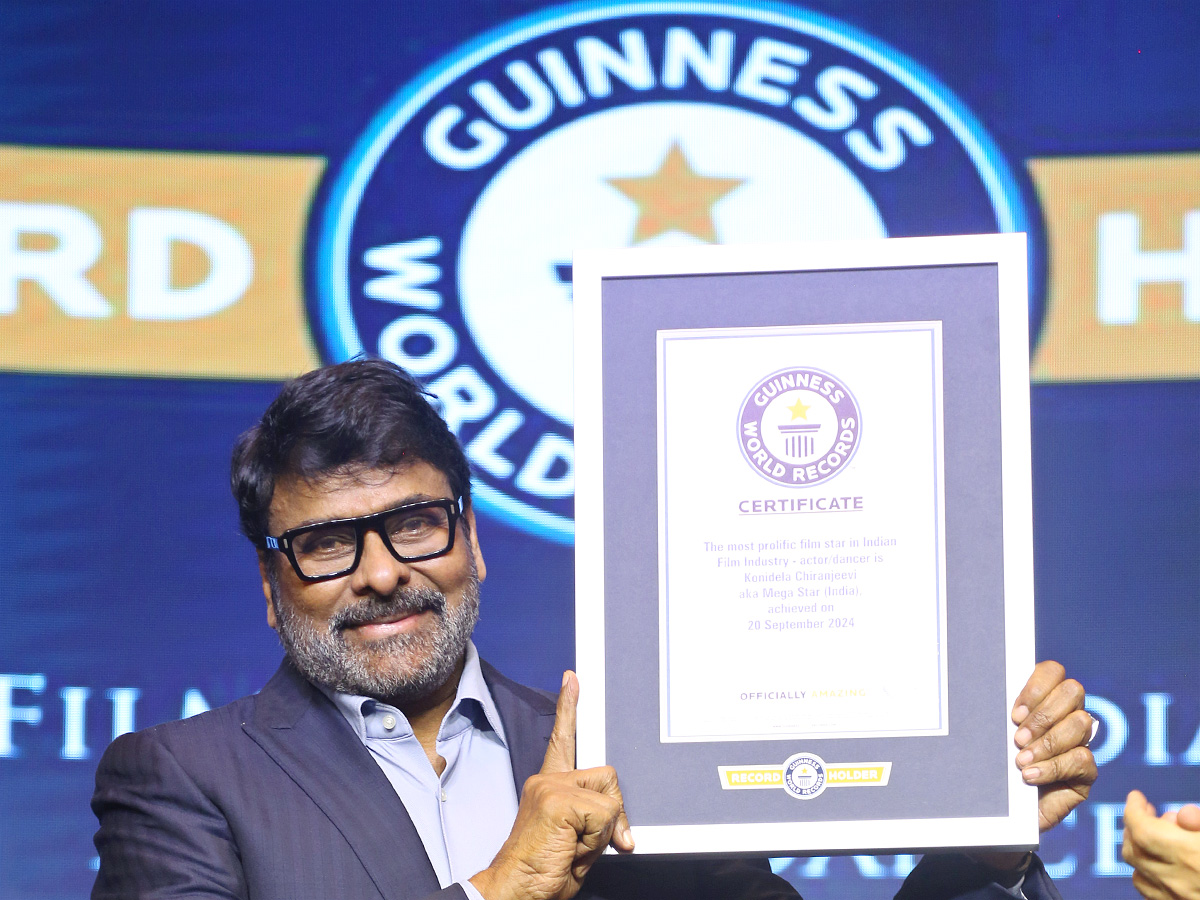 Megastar Chiranjeevi honoured with Guinness World Record Photo Gallery2