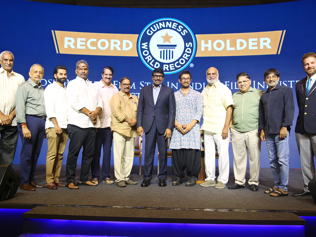 Megastar Chiranjeevi honoured with Guinness World Record Photo Gallery5