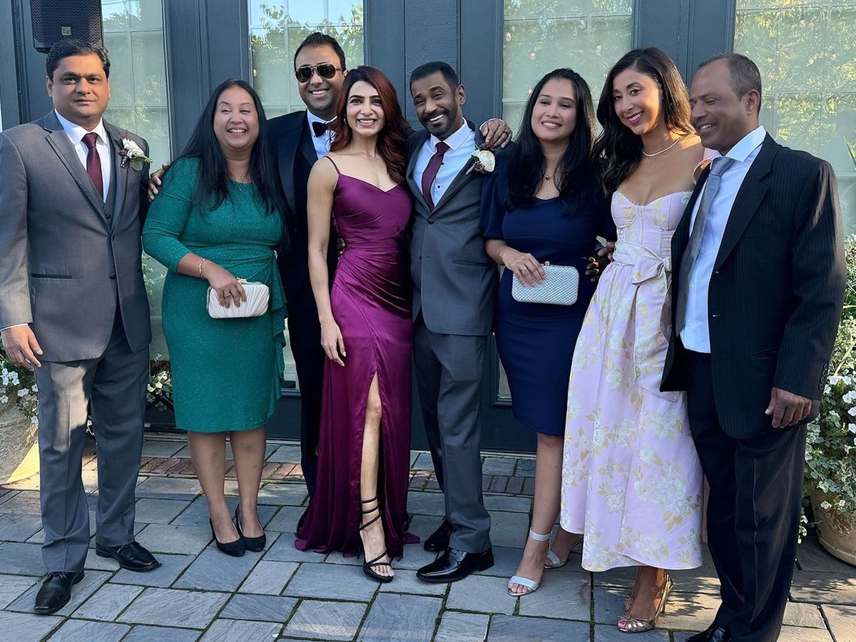 Actress Samantha Attends Brother David's Marriage In US, Photos Viral12