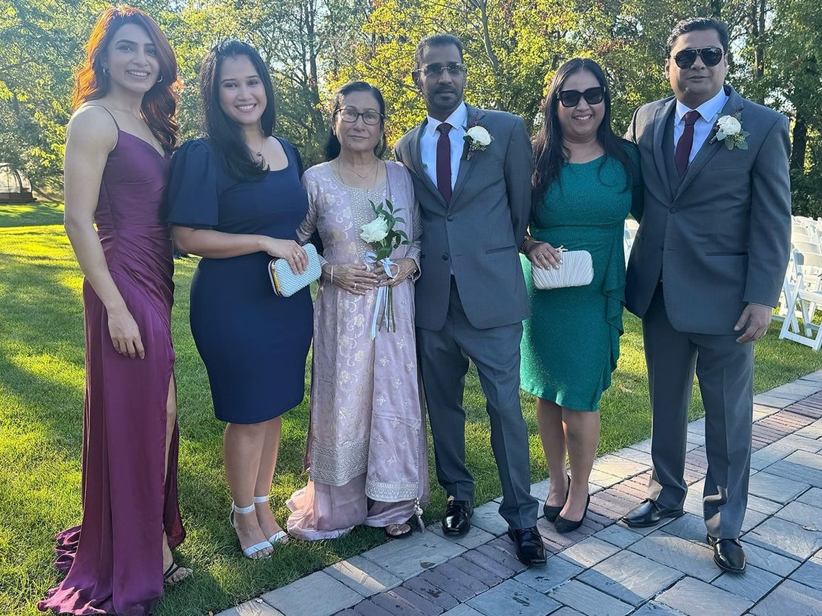 Actress Samantha Attends Brother David's Marriage In US, Photos Viral15