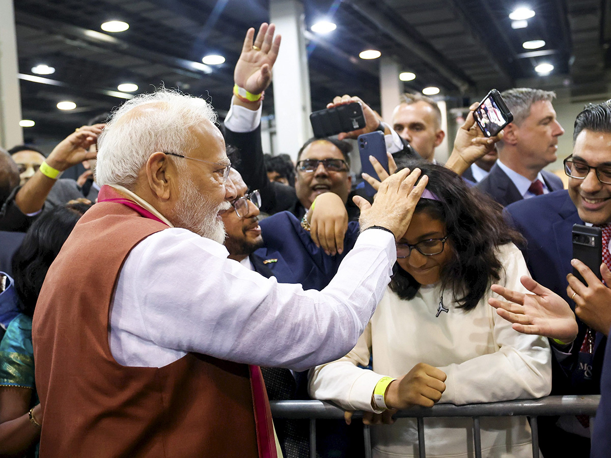 Indian Prime Minister Narendra Modi speaks during an event at Nassau County11