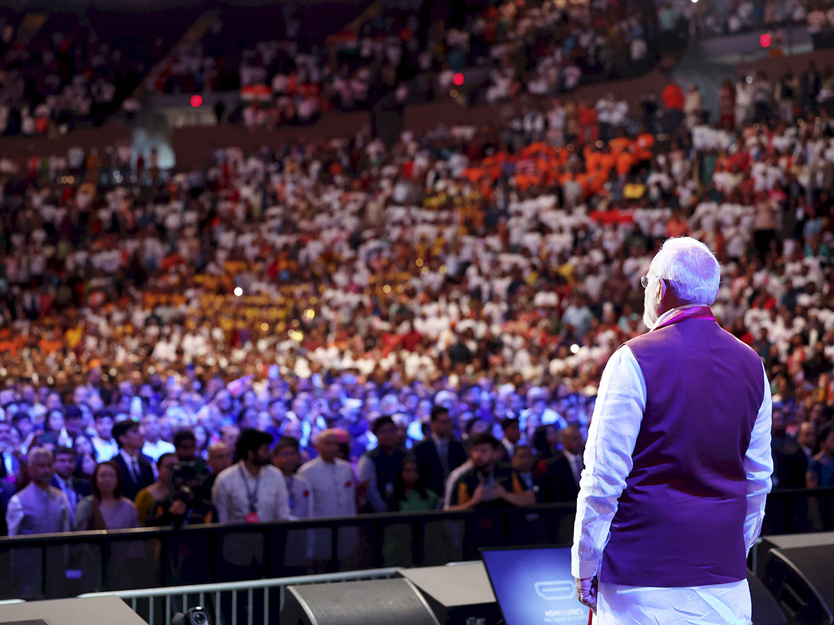 Indian Prime Minister Narendra Modi speaks during an event at Nassau County13