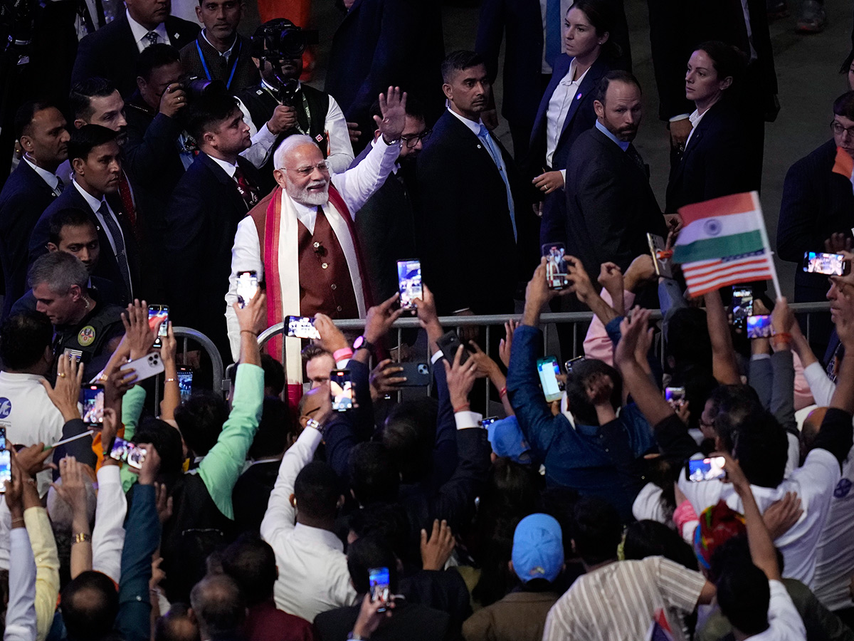 Indian Prime Minister Narendra Modi speaks during an event at Nassau County17