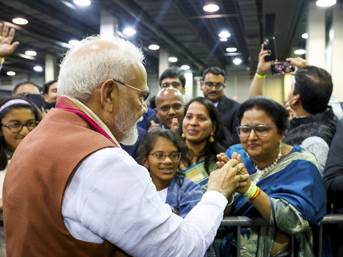 Indian Prime Minister Narendra Modi speaks during an event at Nassau County19