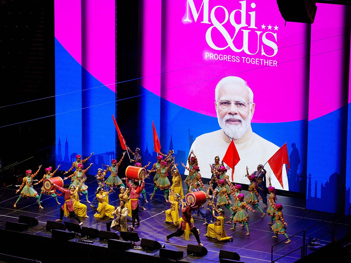 Indian Prime Minister Narendra Modi speaks during an event at Nassau County20