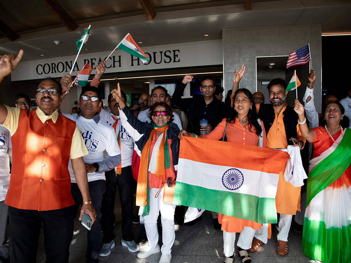 Indian Prime Minister Narendra Modi speaks during an event at Nassau County24