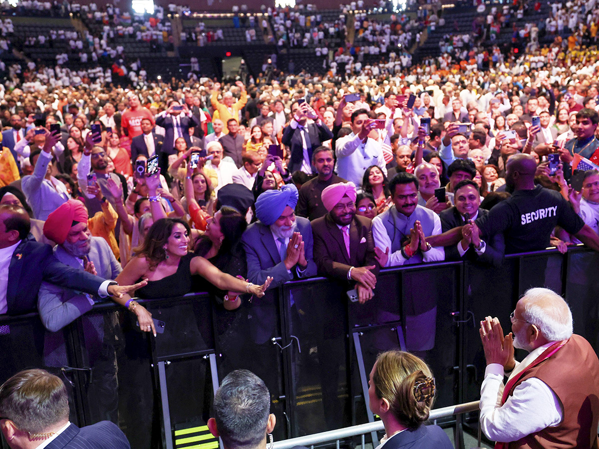 Indian Prime Minister Narendra Modi speaks during an event at Nassau County5