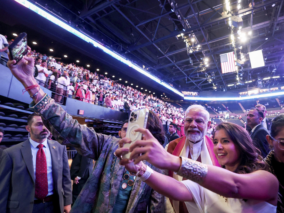 Indian Prime Minister Narendra Modi speaks during an event at Nassau County6