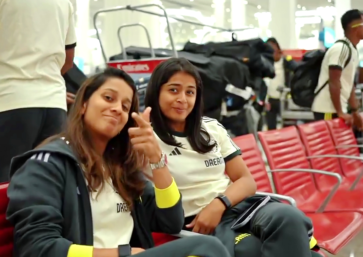 Women's T20 WC: Baahubali Actor Special Appearance In Team India's Arrival, Video in Dubai6