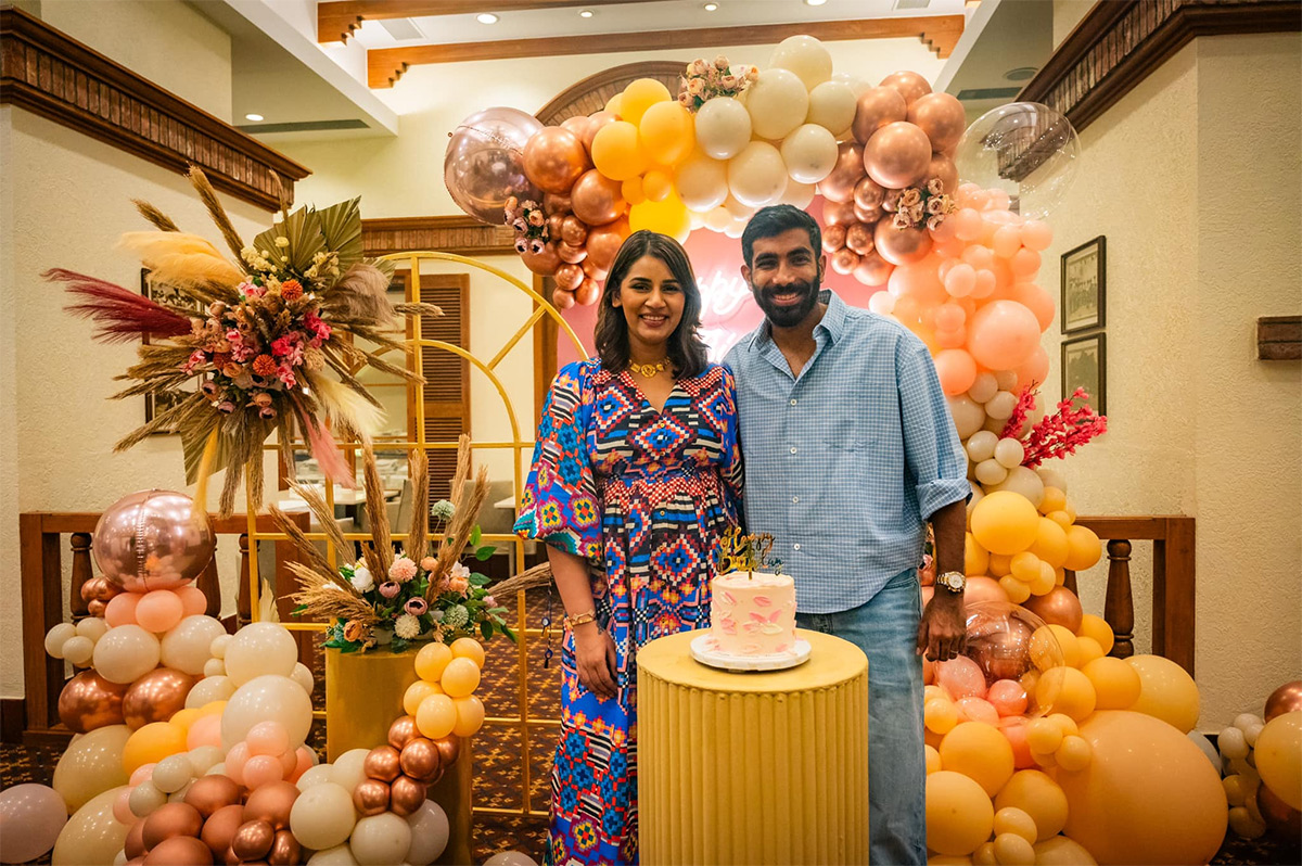 Jasprit Bumrah And Sanjana Celebrate Son Angad's Birthday13