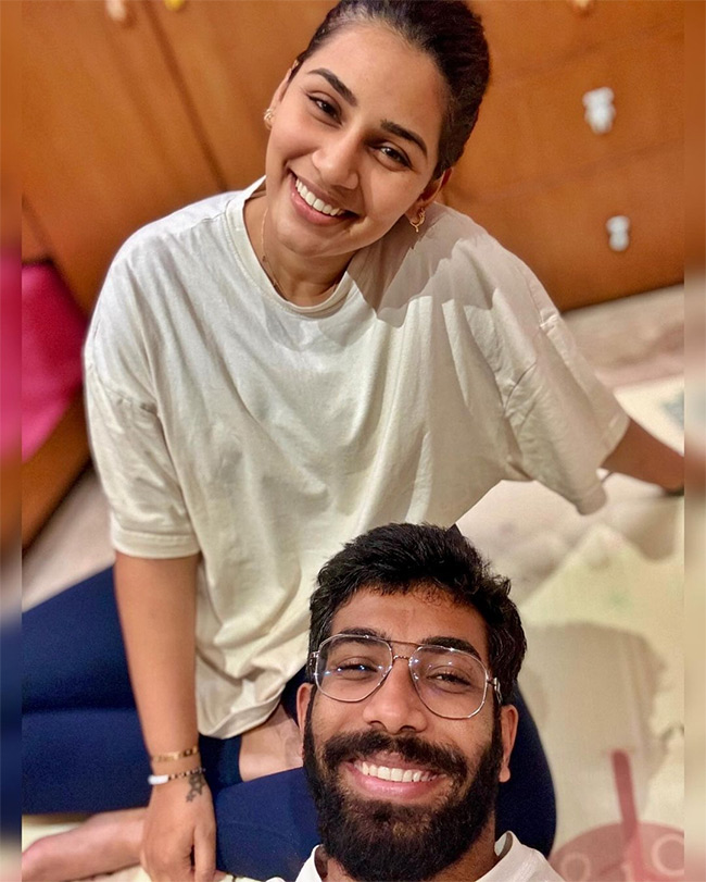 Jasprit Bumrah And Sanjana Celebrate Son Angad's Birthday5