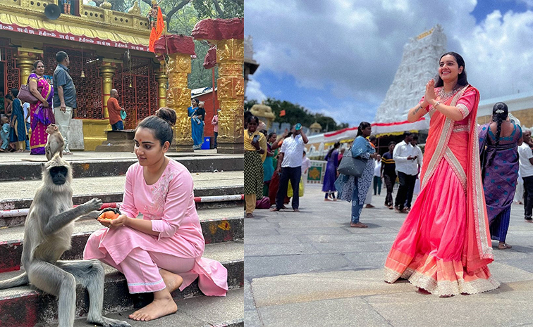 Actress  sonia singh visits Tirumala Tirupati Devasthanam photos viral1