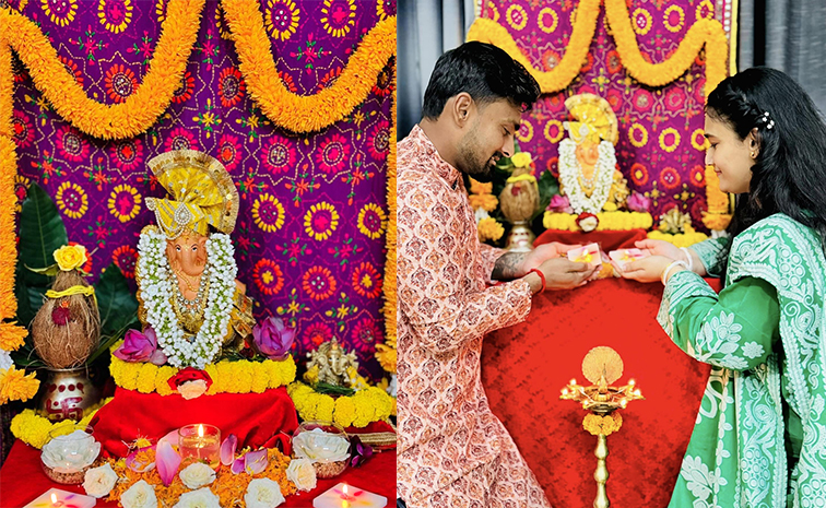 Litton Das Celebrates Ganpati Festival With Family Pics Goes Viral1