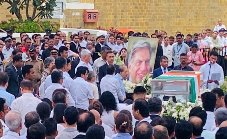 Ratan Tata's Final Journey: Officials Tribute At NCPA Lawns, Mumbai Photos10