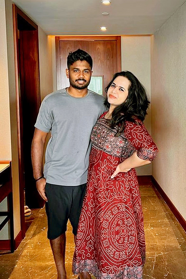 My Beautiful Impact Player: Sanju Samson Birthday Post for wife Charulatha Remesh Photos Viral11