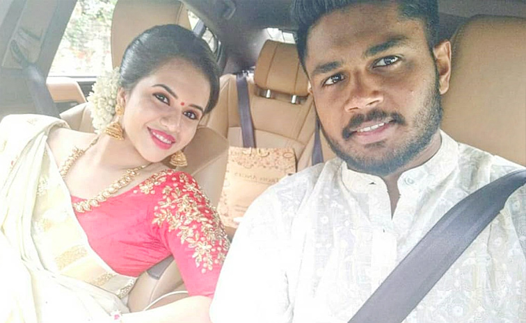 My Beautiful Impact Player: Sanju Samson Birthday Post for wife Charulatha Remesh Photos Viral4