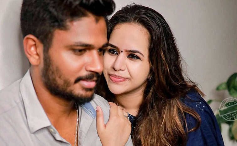 My Beautiful Impact Player: Sanju Samson Birthday Post for wife Charulatha Remesh Photos Viral8